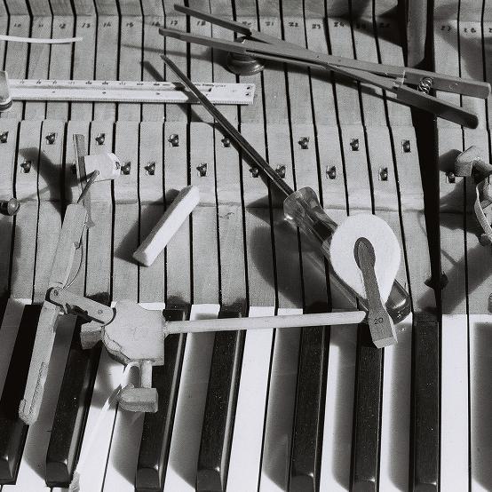 Un clavier en cours de restauration